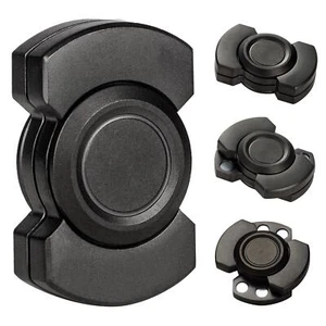 Stainless Steel 3-in-1 Fidget Spinner & Slider Combo with Click Button Metal Toy - Picture 1 of 24