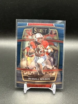 Selecciones del draft Panini Select 2022 #77 Russell Wilson azul Foto 1 de 2