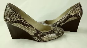 Adrienne Vittadini donna tacco MEDIA-2 US 8,5 M stampa serpente slip on zeppa 2447 - Foto 1 di 10