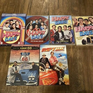 Happy Days Seasons 1-4, Riptide Season 1, & Route 66 Season 1 Vol 2 DVD Lot - Picture 1 of 2