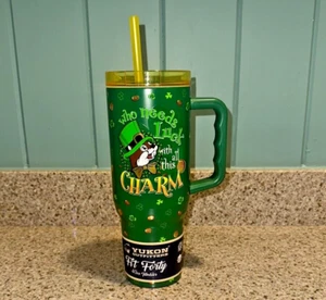 2025 Buc-ees St Patricks Day Tumbler 40oz Lucky Charm Bucees Beaver Travel Mug - Picture 1 of 18