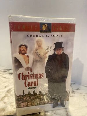 A Christmas Carol VHS 1995 George C Scott - Factory Sealed w Watermarks - Image 1 of 4