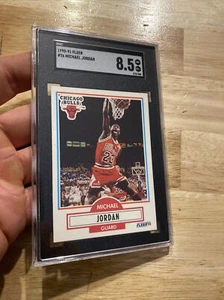 Michael Jordan SGC 8.5 Fleer Vintage 1990 Collector Last Dance Man Cave GIFT - Picture 1 of 12