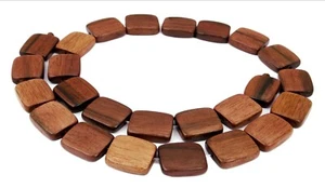😏 Perlas de ébano tigre rectángulos 14x16 mm cuentas de madera cadena de perlas naturales 😉 - Imagen 1 de 1