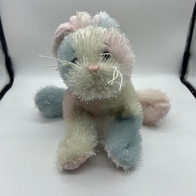 Ganz Webkinz Cotton Candy Bunny Rabbit Plush 9" Stuffed Animal Pastel No Code - Image 1 of 4