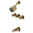 Kingston Brass KBX813.DX Concord Tub and Shower Trim Package - Brass