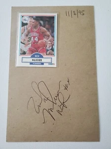 1990 Rick Mahorn Autograph 11/8/95 Fleer 90 Basketball card #144 - Picture 1 of 4