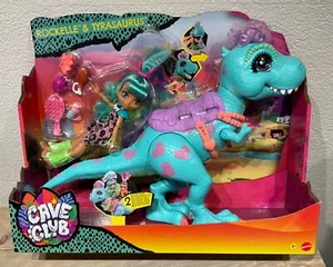 2020 Cave Club Rockelle doll & Tyrasaurus Dinosaur NRFB Mattel GTL69 - Imagen 1 de 7