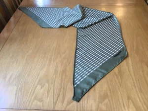 JACQMAR VINTAGE HAND STITCHED OLIVE GREEN SCARF. VGC. 56 x 9 INCHES. g - Picture 1 of 4
