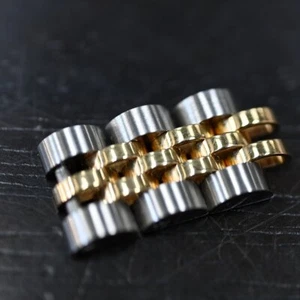 ROLEX Original 3 Glieder 79173 Herrenuhr Gürtel Band Armband Teile SS/YG 10mm - Bild 1 von 7