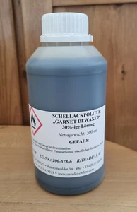 500ml Schellackpolitur Dewaxed Garnet wachsfrei gebrauchsfertig shellac french - Bild 1 von 1