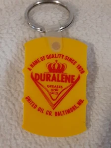 VINTAGE DURALENE UNITED OIL CO BALTIMORE MD KEY FOB NEW OLD STOCK - Picture 1 of 3