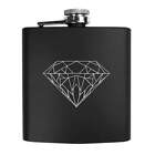 6oz (170ml) 'Diamond Jewel' Pocket Hip Flask (HP00003532)