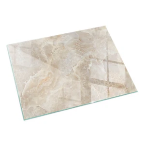 Kaminofen Bodenplatte Ofenglas Ofenplatte Kaminglas Natursteinmuster 120 x 80 cm - Bild 1 von 7