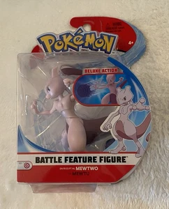 2020 Jazwares Nintendo Pokémon Battle Feature Action Figure Mewtwo Toy - Picture 1 of 6