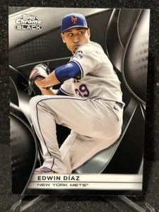 2025 Topps Chrome Black Baseball Edwin Diaz New York Mets - Bild 1 von 2