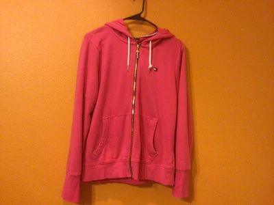 Розовая толстовка с капюшоном Tommy Hilfiger толстовка размер большой полный молнии карманы - Изображение 1 из 4
