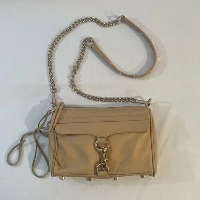 Rebecca Minkoff Mini MAC Bag 'Biscuit' Beige w/Gold Hardware Crossbody Clutch - Image 1 of 4