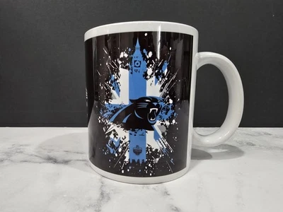 Caneca Carolina Panthers 2019 London Game 12 oz preta/azul - Rara  - Imagem 1 de 4