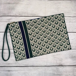 Rothy's The Wristlet in Signature Green Geometric Clutch Handtasche - Bild 1 von 6