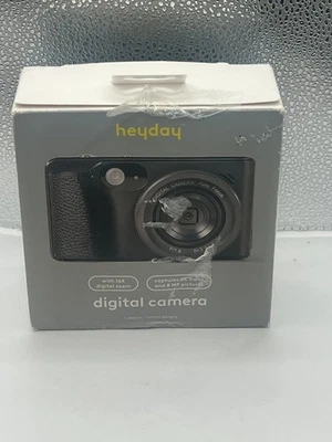 Cámara digital Heyday 8MP 4K negra portátil zoom 16X grabadora de video compacta Foto 1 de 4