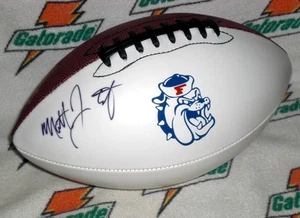 MATT ENTZ SIGNED FRESNO STATE BULLDOGS LOGO F/Sz. FOOTBALL - USC Trojans - Picture 1 of 7