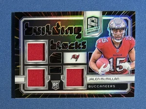 Bloques de construcción Panini Spectra Jalen McMillan 2024 triple reliquia 49/75 RC Bucs - Imagen 1 de 2