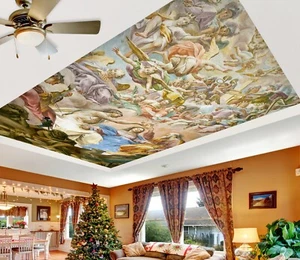 3D Heilige Krone H1871 Decke Tapete Wandbilder Wandbild Aufkleber Deco Erin 23 - Picture 1 of 5