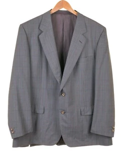 D’Avenza Made in ITALY Green Plaid Check 120s Wool Sport Coat Jacket Blazer 48 R - Picture 1 of 8