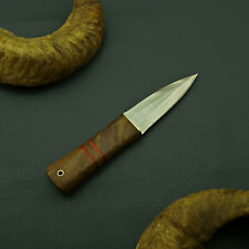 Custom Handmade D2  Steel Sgian Dubh Scottish Dirk Knife + Sheath