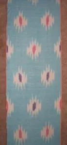 11 Yard HAND MADE UZBEK Natural 100% COTTON IKAT FABRIC #8949 - Picture 1 of 5
