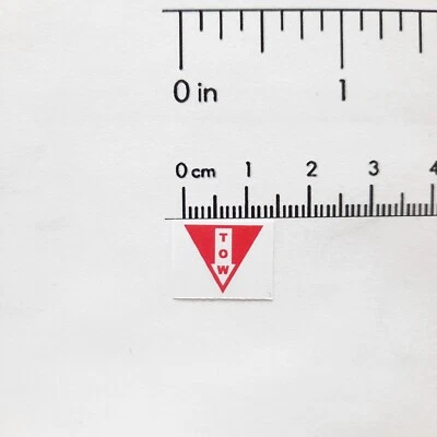 Adesivo de reboque escala 1/10 RC decalque para alça gancho carro à deriva garagem caminhão  - Imagem 1 de 2