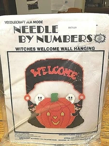 Needlecraft AlaMode Vintage Needlecraft By Numbers:Witches Welcome Wall Hanging  - Picture 1 of 6