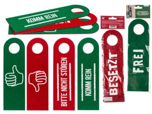 Türschild Türhänger Türanhänger Tür Büro Geschäft Toilette Filz Privatsphäre - Bild 1 von 9