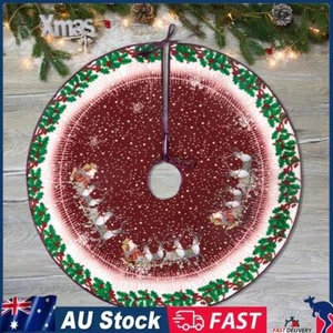 60Cm Christmas Tree Skirt for Christmas Party Home Decor (Welcome snowman) - Picture 1 of 8