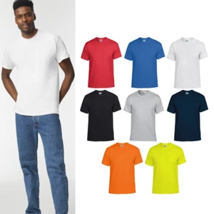 Gildan Dryblend T-shirt 8000 - Dryblend Technology, Tearaway Label - Picture 1 of 25