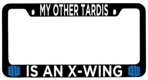 Marco de placa de metal negro accesorio automático My Other Tardis Is a X-Wing - Imagen 1 de 1