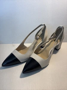 M by Bruno Magli Women's Lisette Patent Cap Toe Heels Shoes Size 10 US, 40 Euro - Picture 1 of 14