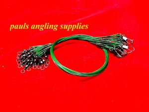 Fishing 6 Pike Sea Wire Spinning Traces 10 inch 20 lb - Picture 1 of 1