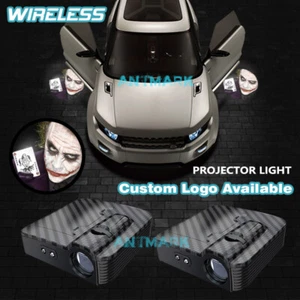 Poker Joker Symbol Wireless Car Door Courtesy Projector Laser Ghost Shadow Light - Picture 1 of 9