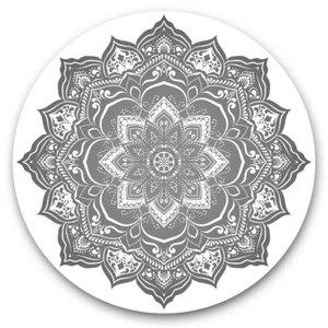2 x Vinyl Stickers 20cm (bw) - Indian Mandala Boho Yoga  #37930 - Afbeelding 1 van 8