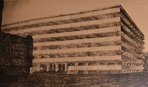 LUDWIG MIES VAN DER ROHE MoMA LITHOGRAPH, 1969 - Picture 1 of 3