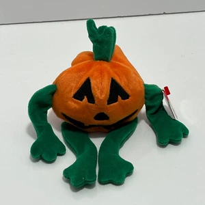 Ty Beanie Babies PUMKIN la Naranja Halloween Calabaza. Vintage 1998 retirado 5" - Imagen 1 de 11