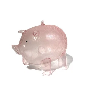 Rosa Schwein mundgeblasen Glas Ornament 4" - Bild 1 von 4