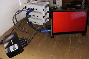 Raspberry Pi 3b v. 1.2 x3 w/cases, power, video screen-Free Shipping