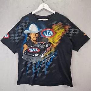 Vintage 1999 Alan Jackson Racing Hot Country Steel T-Shirt Large Black Nascar - Bild 1 von 12