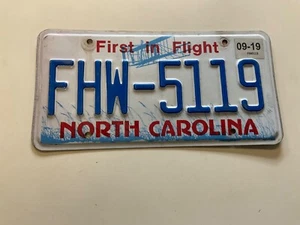 Targa North Carolina NC 2019 prima in volo FHW 5119 - Foto 1 di 1