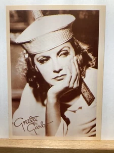 Postal reproducción Greta Garbo: 4”x 5 1/2 - Imagen 1 de 2