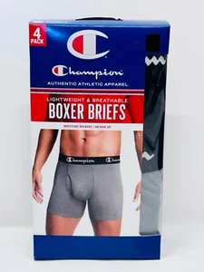 Champion Men's Boxer Briefs MEDIUM M 32-34" NEW 4 PACK - Picture 1 of 4