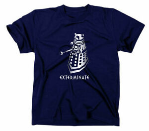 Dalek Exterminate Doctor Who Fan T-Shirt Tardis Cybermen Logo Fanshirt Dr Angels